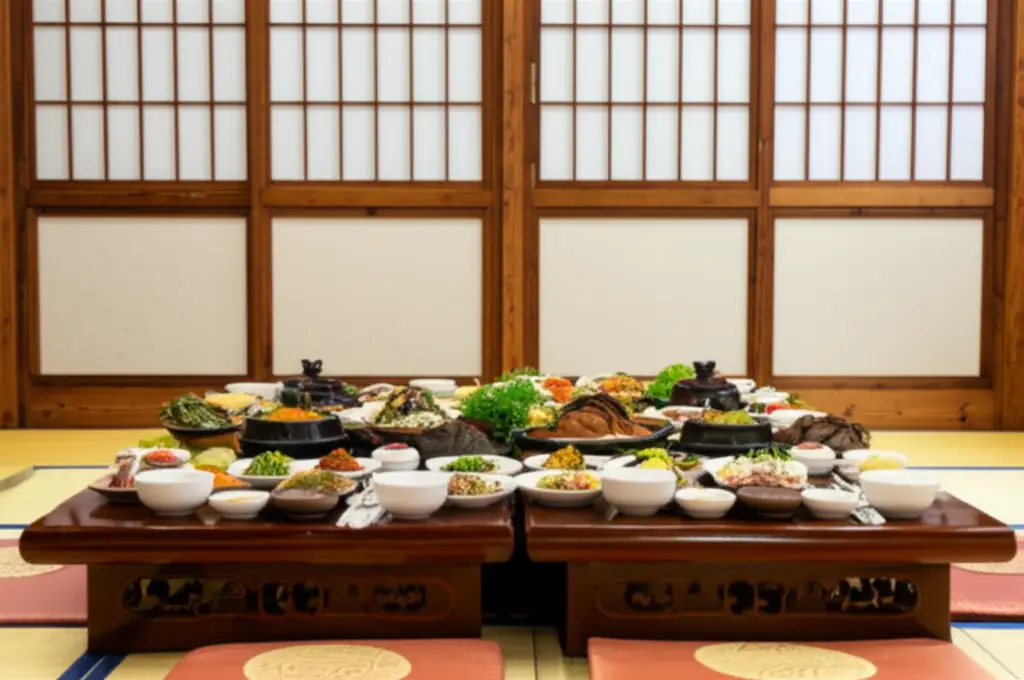 단체 연회 상차림
